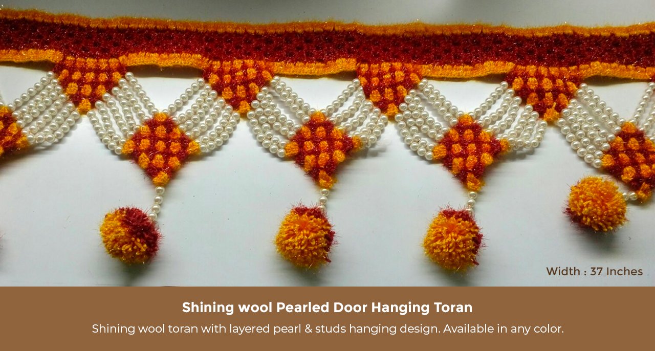 Shinging Wool Pearl Toran Nanukaka